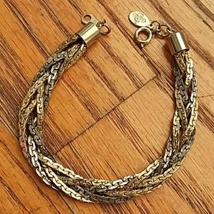 Braided Gold & Silver Bracelet
